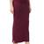 Neckbook Wine Solid Drawstring Best Slim Fit Saree Shapewear for Women