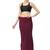 Neckbook Wine Solid Drawstring Best Slim Fit Saree Shapewear for Women