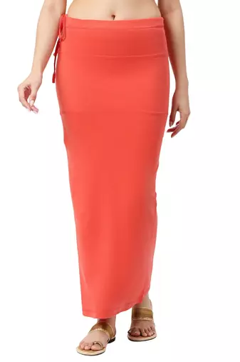 Neckbook Coral Solid Drawstring Best Slim Fit Saree Shapewear for Women