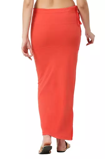 Neckbook Coral Solid Drawstring Best Slim Fit Saree Shapewear for Women
