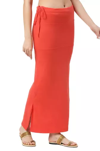 Neckbook Coral Solid Drawstring Best Slim Fit Saree Shapewear for Women