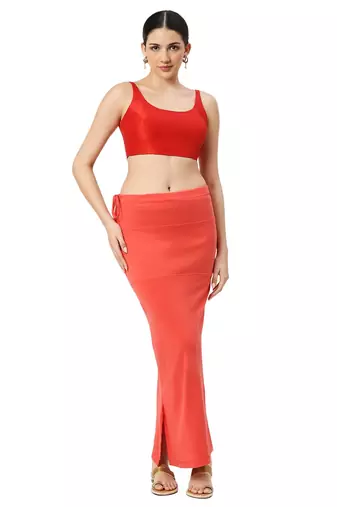 Neckbook Coral Solid Drawstring Best Slim Fit Saree Shapewear for Women