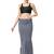 Neckbook Charcoal Grey Solid Drawstring Best Slim Fit Saree Shapewear for Women