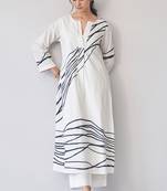 Cream Abstract Printed Co-ord Set