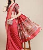 Serona fabrics women's soft cotton silk designer golden broad border party wear saree