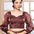 Necbook Elegant Brown Puff Sleeves Readymade Blouse