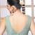 Neckbook Mint Green Tissue Sleeveless Readymade Blouse