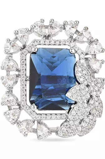 stylish latest fashionable square shape design adjustable finger ring for women and girls 