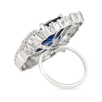 stylish latest fashionable square shape design adjustable finger ring for women and girls  4