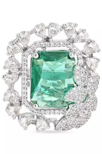 stylish latest fashionable square shape design adjustable finger ring for women and girls 