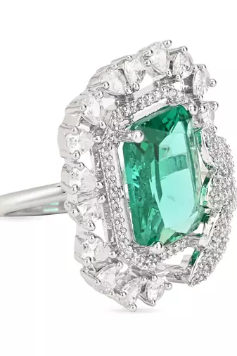 stylish latest fashionable square shape design adjustable finger ring for women and girls 