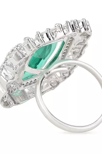 stylish latest fashionable square shape design adjustable finger ring for women and girls 