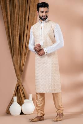 Embroidery Work Kurta Pyjama Set 1
