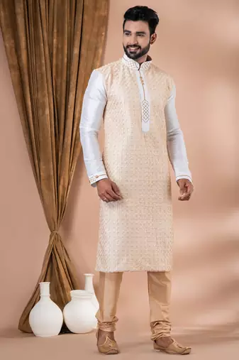 Embroidery Work Kurta Pyjama Set