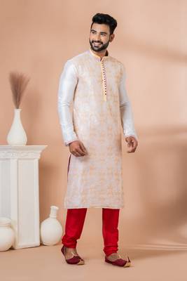 Embroidery Work Kurta Pyjama Set 2