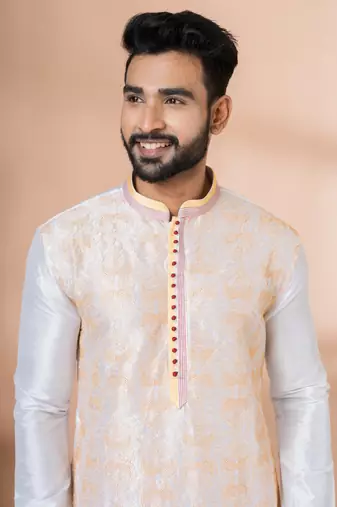 Embroidery Work Kurta Pyjama Set