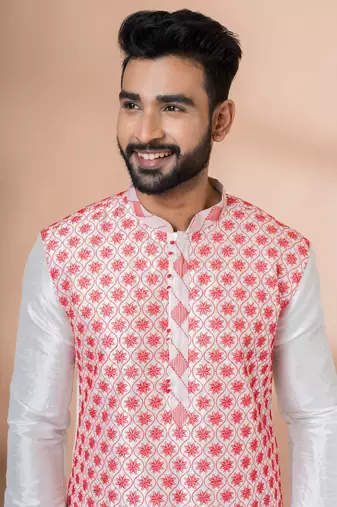 Embroidery Work Kurta Pyjama Set