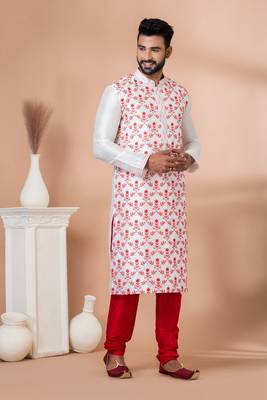 Embroidery Work Kurta Pyjama Set 2