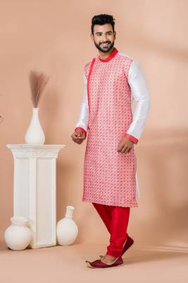 Embroidery Work Kurta Pyjama Set 1