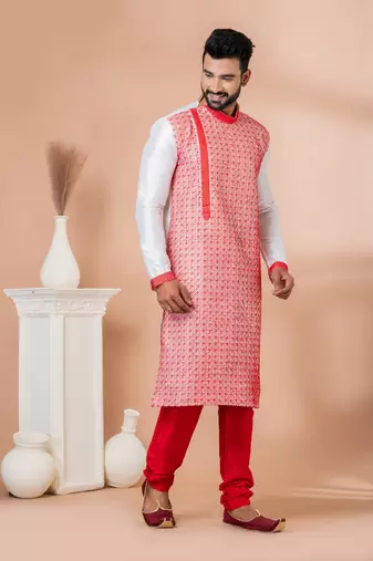 Embroidery Work Kurta Pyjama Set