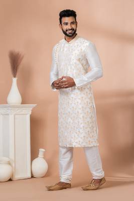 Embroidery Work Kurta Pyjama Set 1