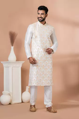 Embroidery Work Kurta Pyjama Set