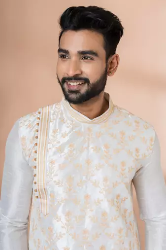 Embroidery Work Kurta Pyjama Set