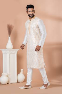 Embroidery Work Kurta Pyjama Set 1