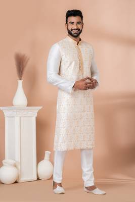 Embroidery Work Kurta Pyjama Set 2