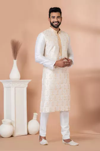 Embroidery Work Kurta Pyjama Set