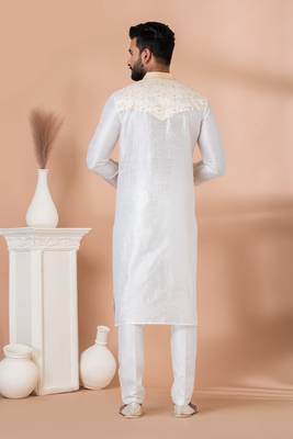 Embroidery Work Kurta Pyjama Set 3