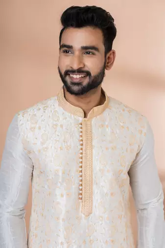 Embroidery Work Kurta Pyjama Set
