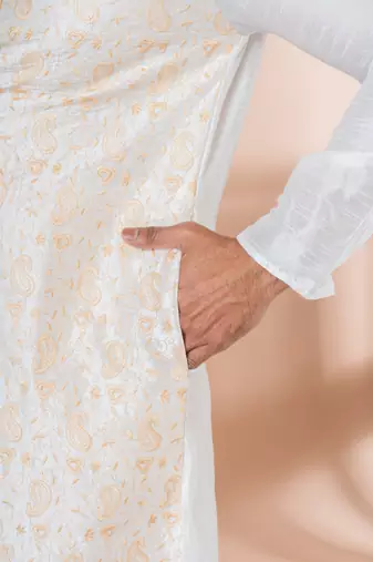 Embroidery Work Kurta Pyjama Set