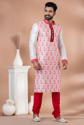 Embroidery Work Kurta Pyjama Set 2