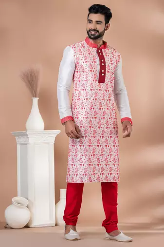 Embroidery Work Kurta Pyjama Set