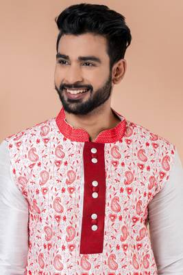 Embroidery Work Kurta Pyjama Set 4