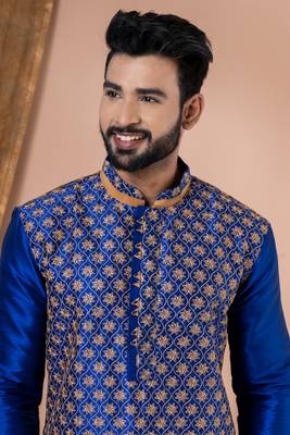 Embroidery Work Kurta Pyjama Set 4