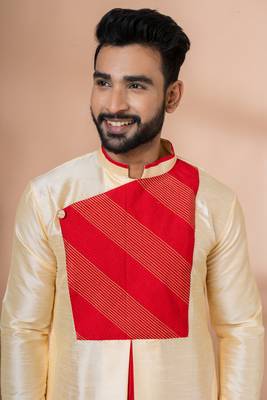 Embroidery Work Kurta Pyjama Set 4