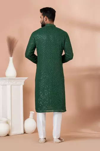 Embroidery Work Kurta Pyjama Set