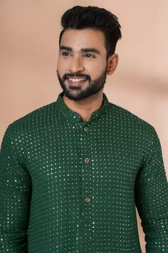 Embroidery Work Kurta Pyjama Set