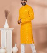 Embroidery Work Kurta Pyjama Set