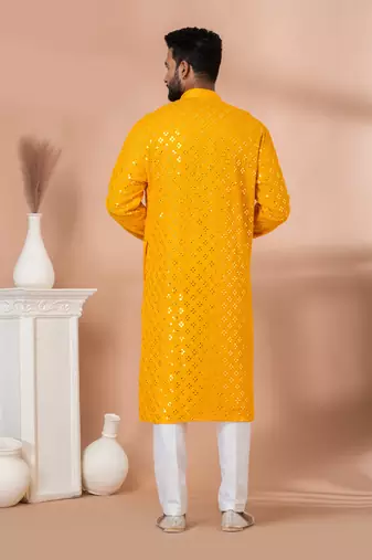 Embroidery Work Kurta Pyjama Set