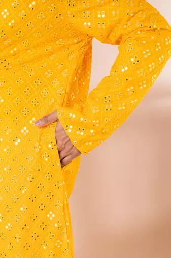 Embroidery Work Kurta Pyjama Set