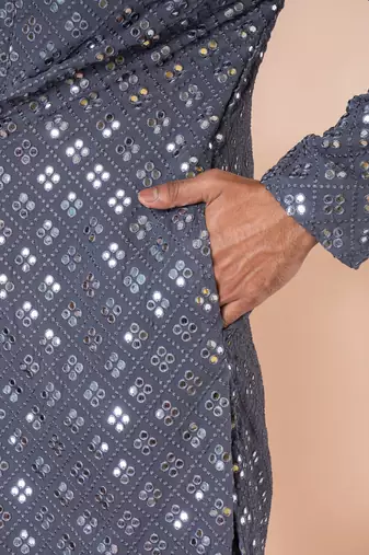Embroidery Work Kurta Pyjama Set
