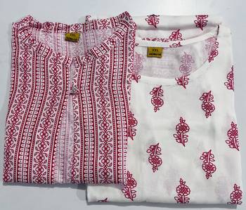 Pink printed rayon ethnic-kurtis 6