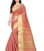 Riva Enterprise Women'S Assam Silk With Golden Broad Border Party Wear Saree