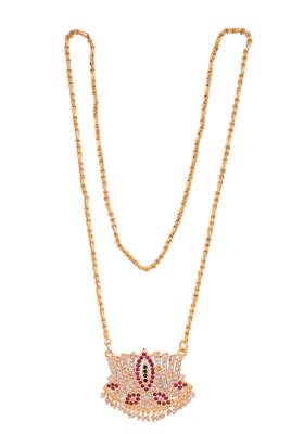Lotus pendant necklace one gram gold 3