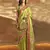Pear Green Colour Satin Silk Blend Zari Woven Saree With Blouse
