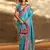 Blue Colour Satin Silk Blend Zari Woven Saree With Blouse