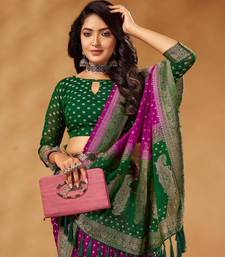 Green Rapier Pure Georgette Saree